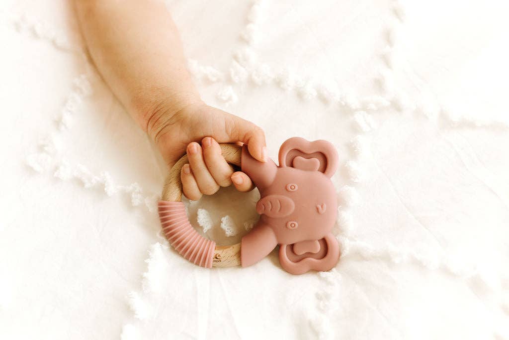 Petunia Pink Elephant Silicone Teether