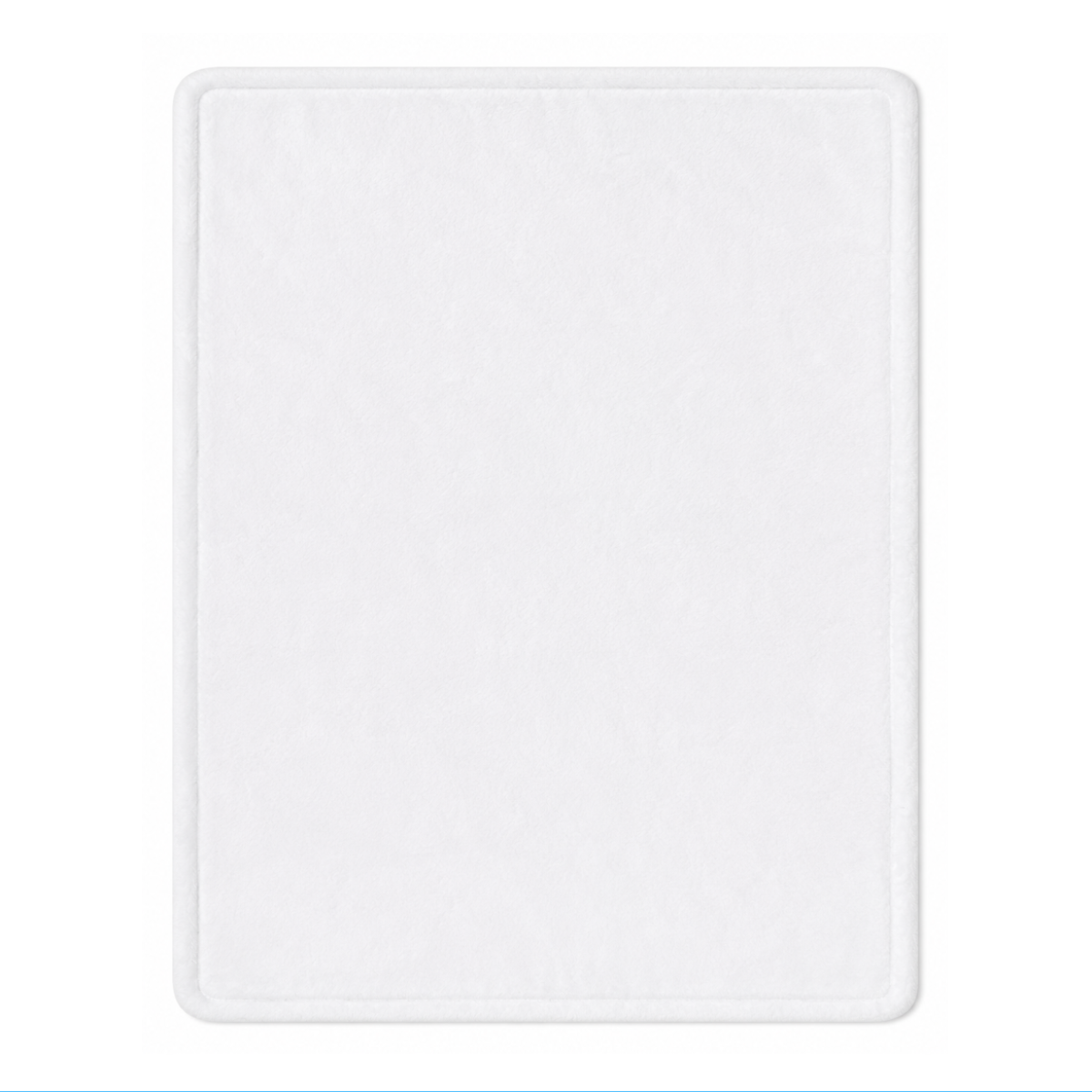 Plush White Baby Blanket