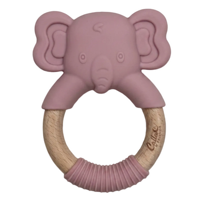 Petunia Pink Elephant Silicone Teether