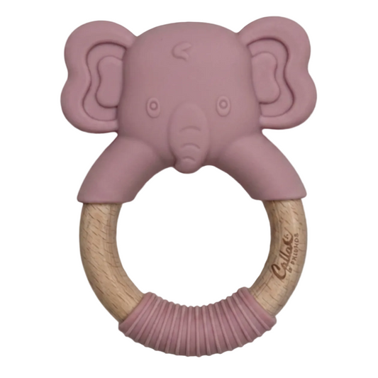Petunia Pink Elephant Silicone Teether