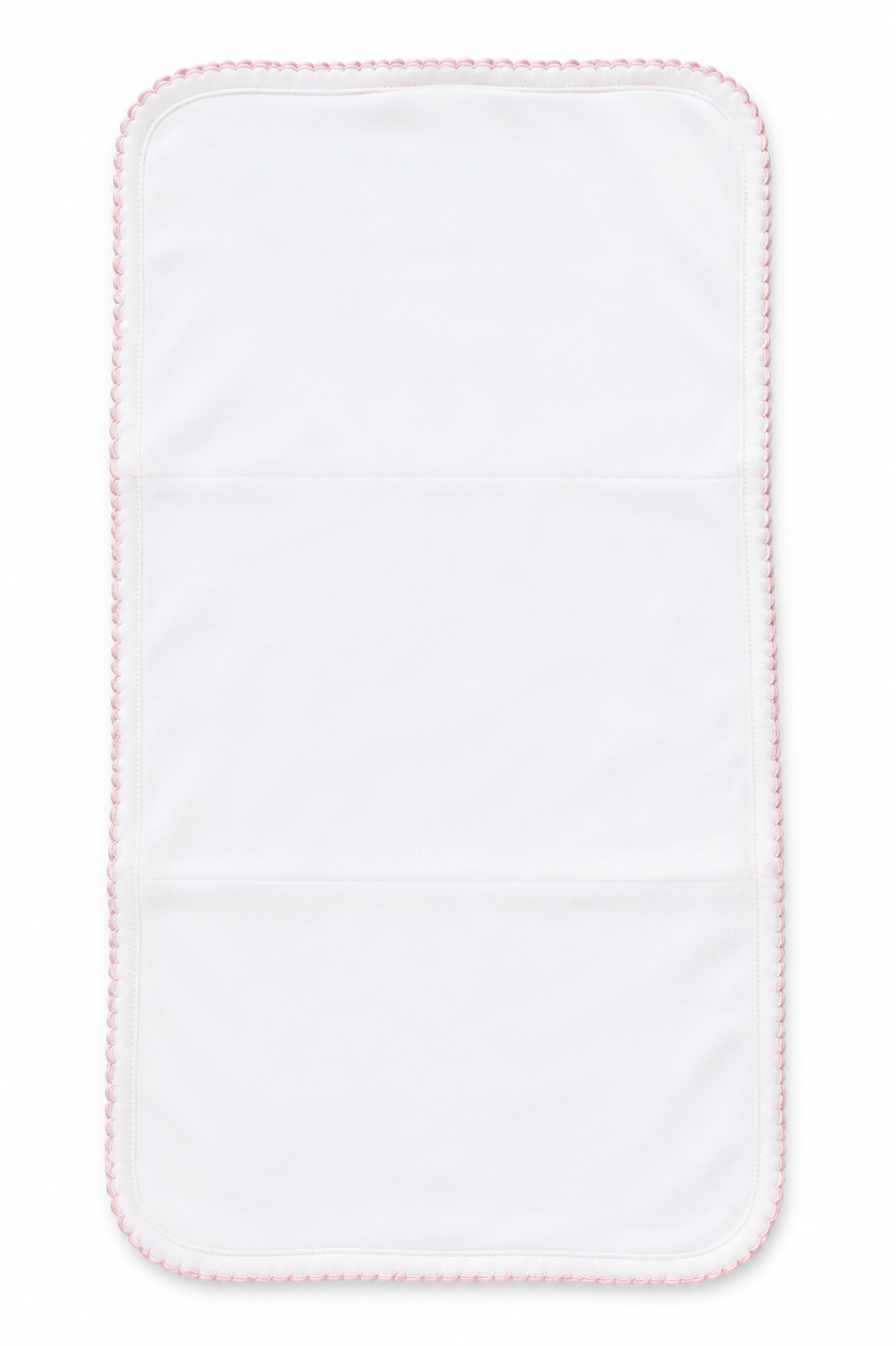 Essentials Pink Trim Burp Cloth