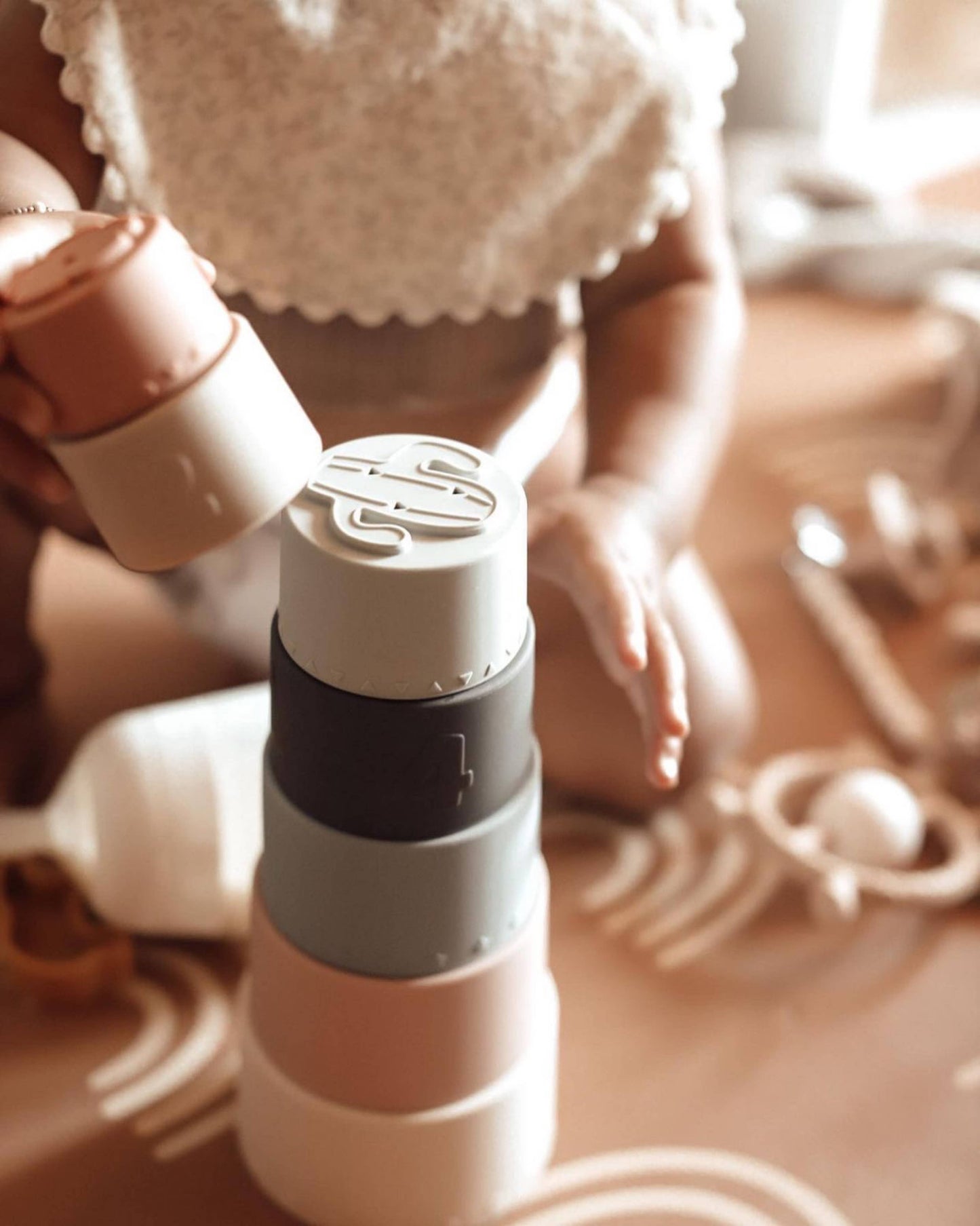 Soft Silicone Stacking Cups Toy