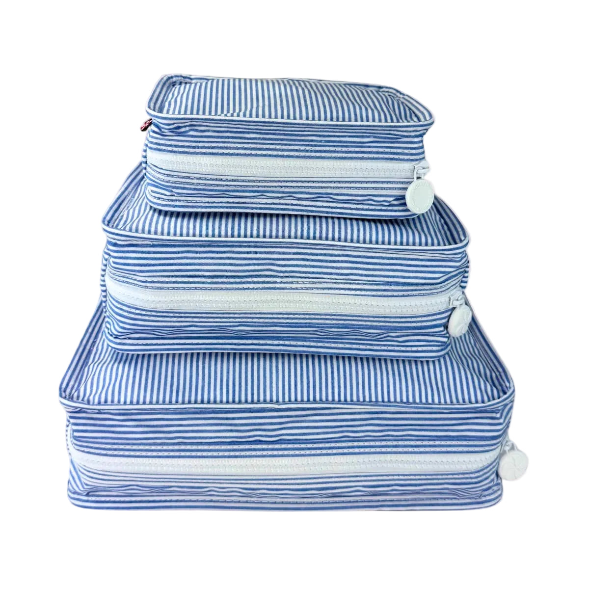 Navy Preppy Stripe Glossy Stacking Set