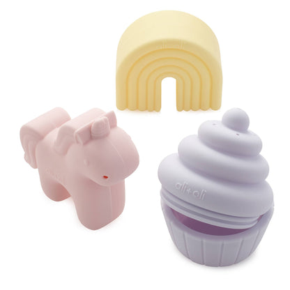 Ali+Oli Squirt Water Bath Toy Set - Easy Clean
