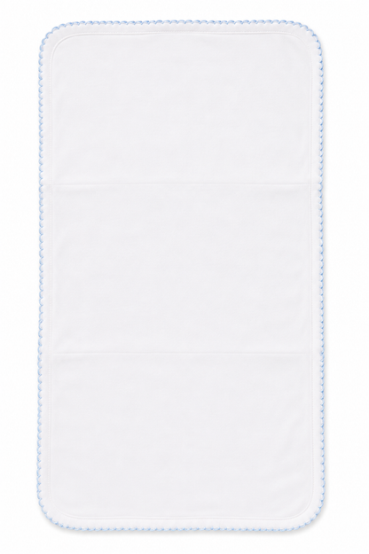 Essentials Blue Trim Burp Cloth
