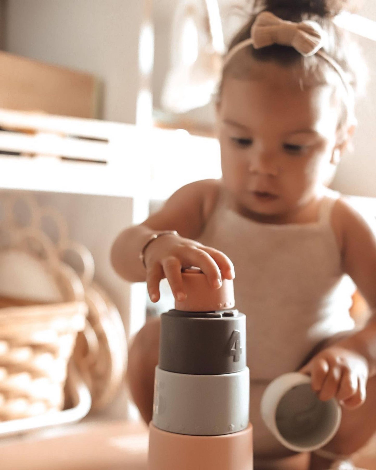 Soft Silicone Stacking Cups Toy