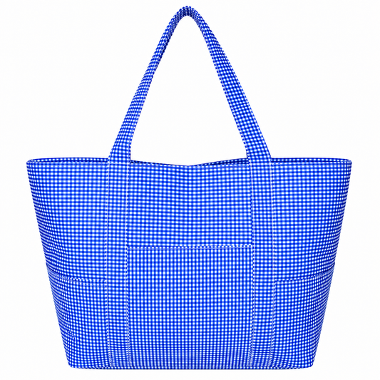 Electric Blue Glossy Jumbo Tote