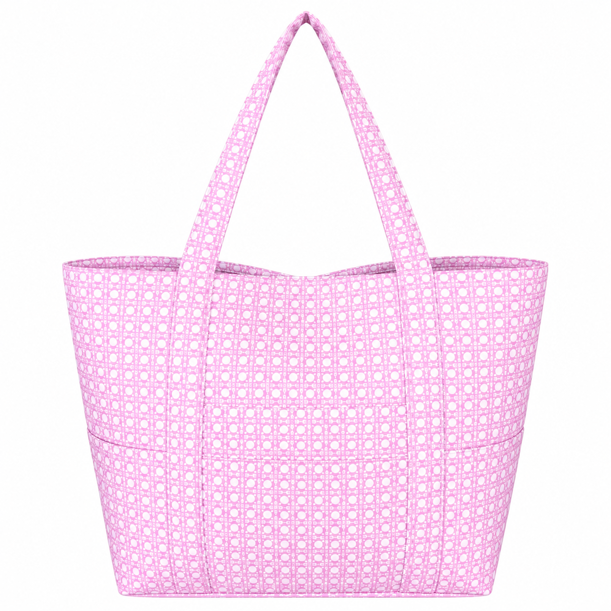 Pink Bungalow Glossy Jumbo Tote