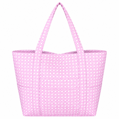 Pink Bungalow Glossy Jumbo Tote