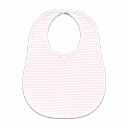 Pink Mini Stripes Bib