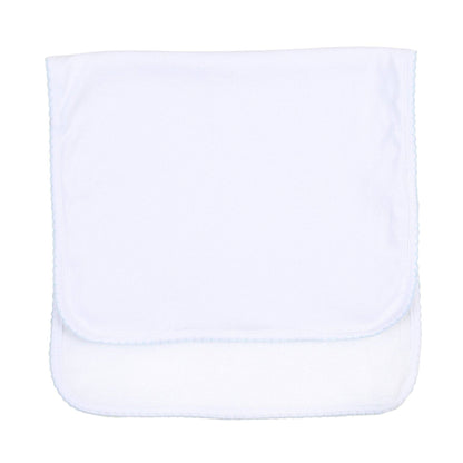 Essentials Blue Trim Burp Cloth