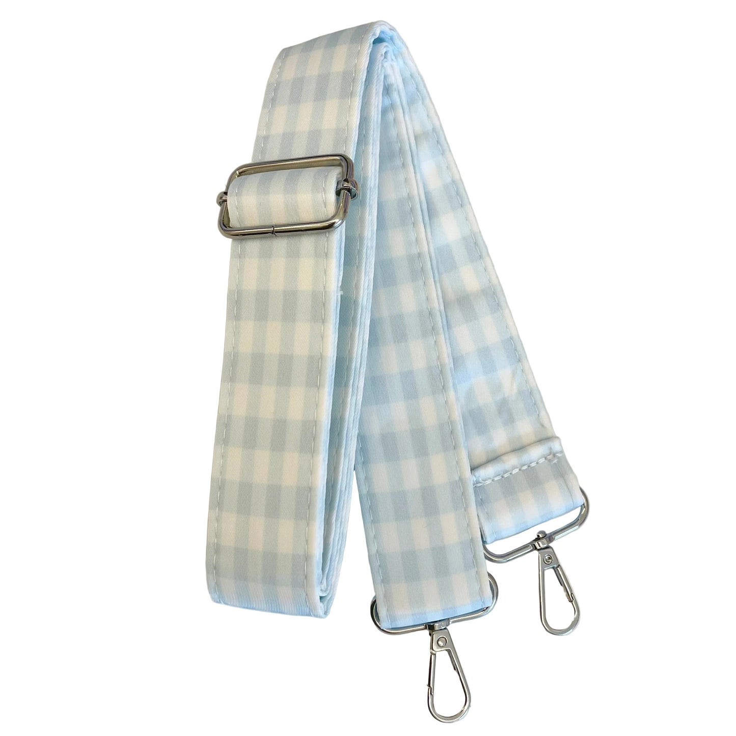 Light Blue Gingham Weekend Duffel