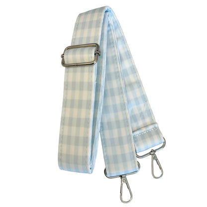 Light Blue Gingham Weekend Duffel