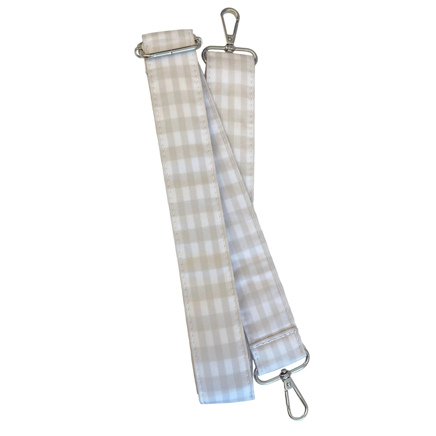 Khaki Gingham Weekend Duffel