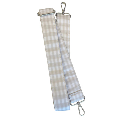 Khaki Gingham Weekend Duffel