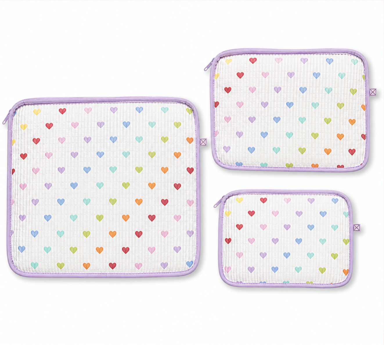 Lots O' Hearts Seersucker Stacking Set