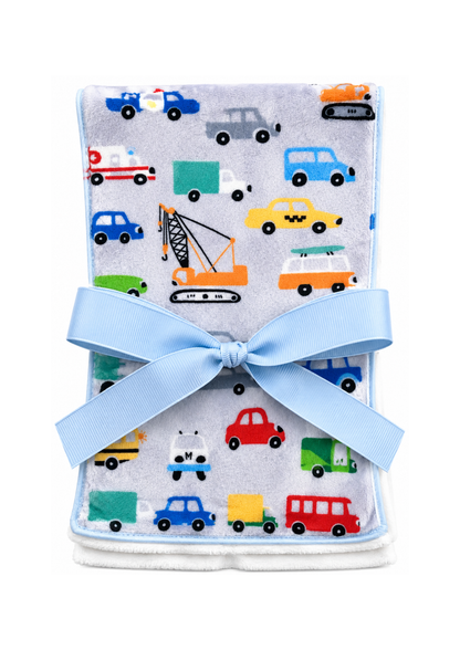 Cartoon Cars Burp Cloth