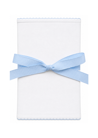 Essentials Blue Trim Burp Cloth