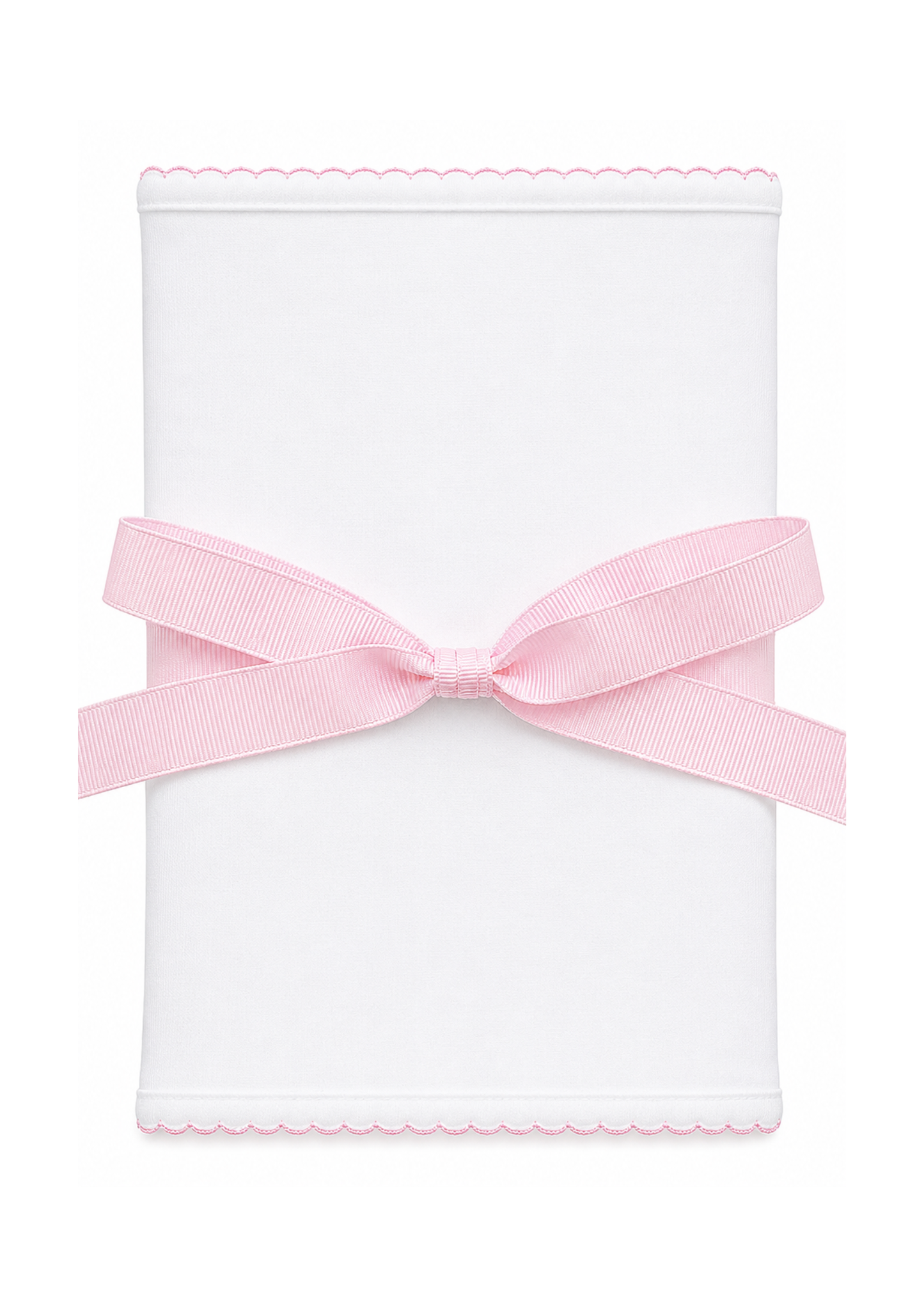 Essentials Pink Trim Burp Cloth