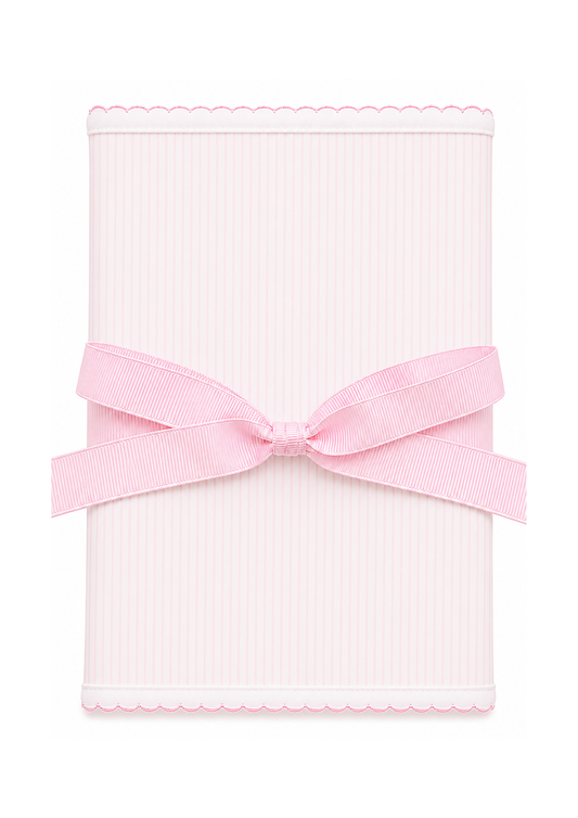 Pink Mini Stripes Burp Cloth