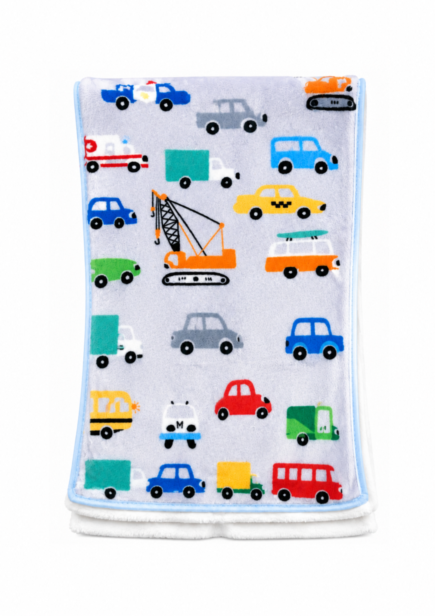 Cartoon Cars Burp Cloth