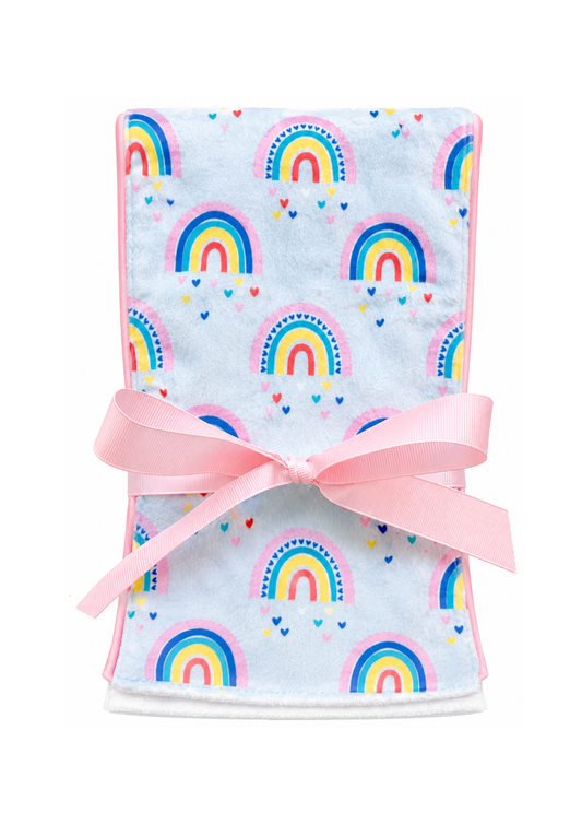 Rainbow Burp Cloth