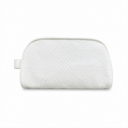 White Seersucker Stowaway Bag