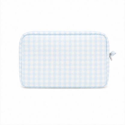 Light Blue Gingham Everything Bag