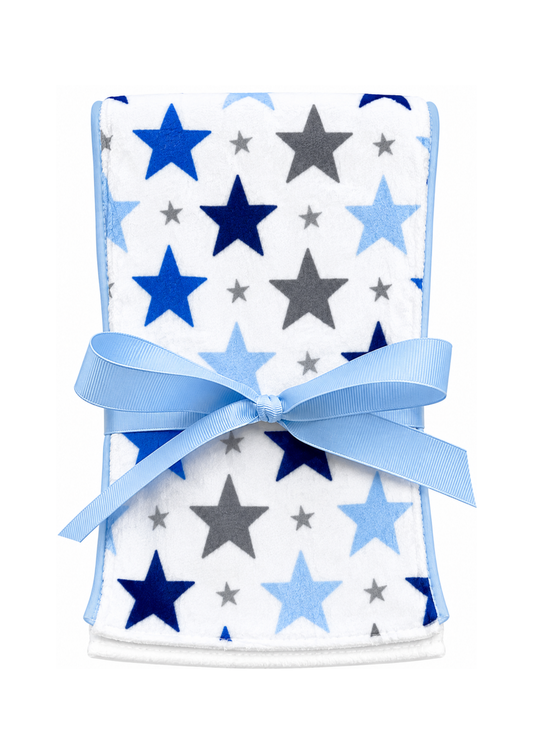 Blue Stars Burp Cloth