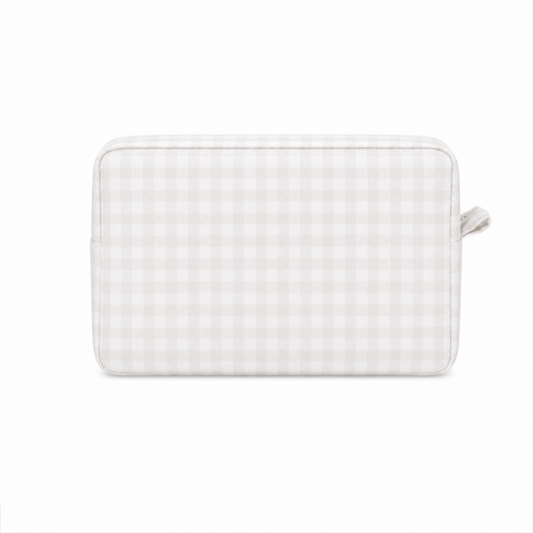 Khaki Gingham Everything Bag