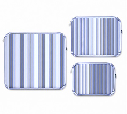 Navy Preppy Stripe Glossy Stacking Set