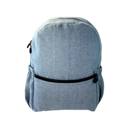 Demin Backpack W/ Pockets