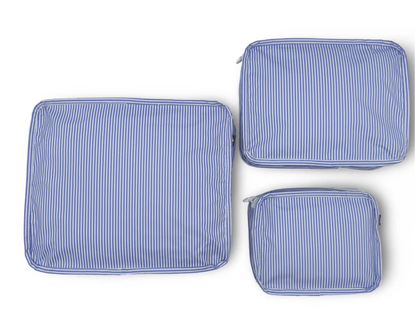 Navy Preppy Stripe Glossy Stacking Set
