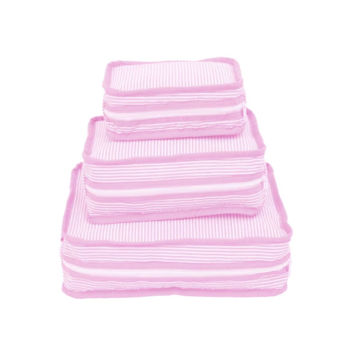 Pink Seersucker Stacking Set