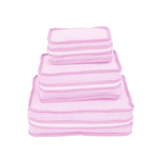Pink Seersucker Stacking Set