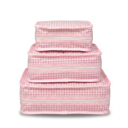 Pink Gingham Stacking Set