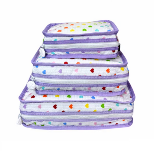 Lots O' Hearts Seersucker Stacking Set