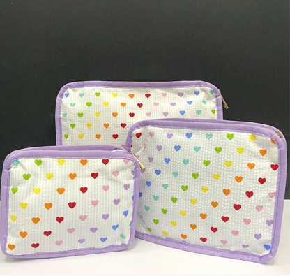 Lots O' Hearts Seersucker Stacking Set