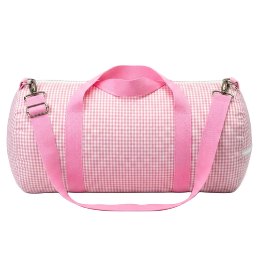 Pink Gingham Weekend Duffel