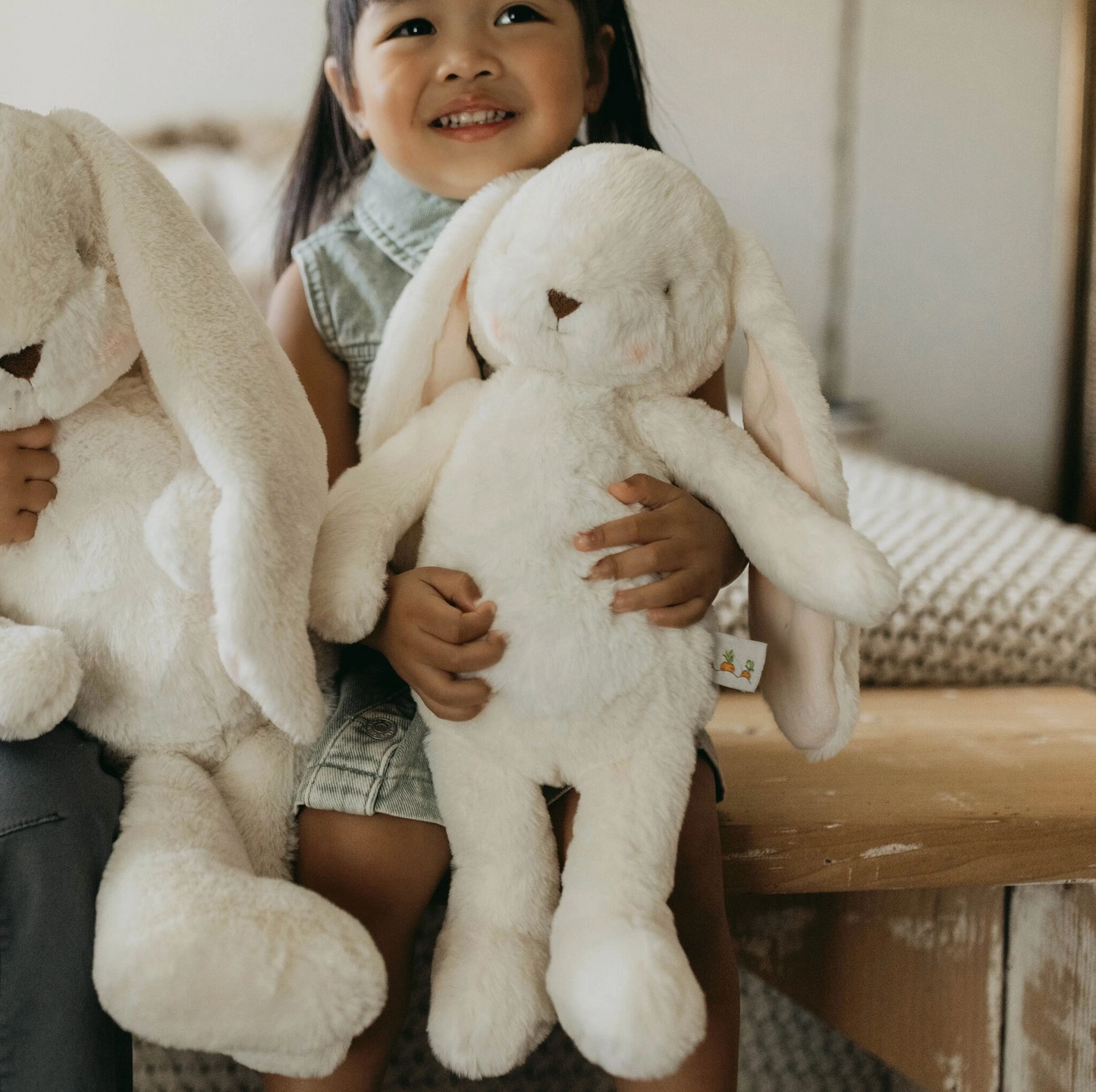 Sweet Floppy Nibble 16" Bunny - Cream