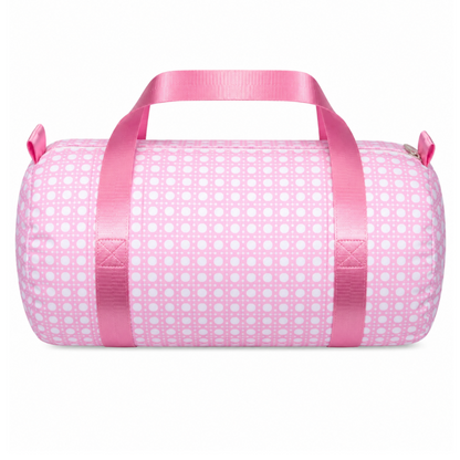 Pink Bungalow Glossy Large Duffel
