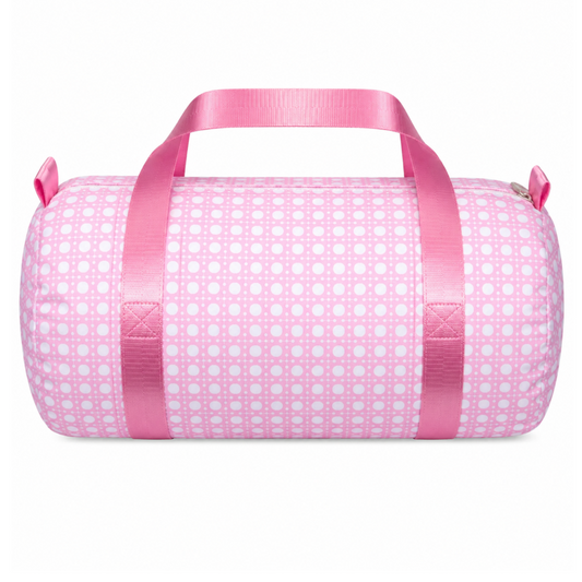 Pink Bungalow Glossy Large Duffel