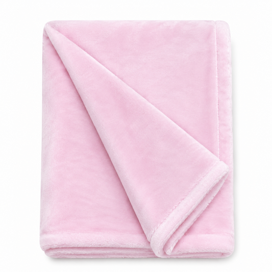 Plush Pink Baby Blanket