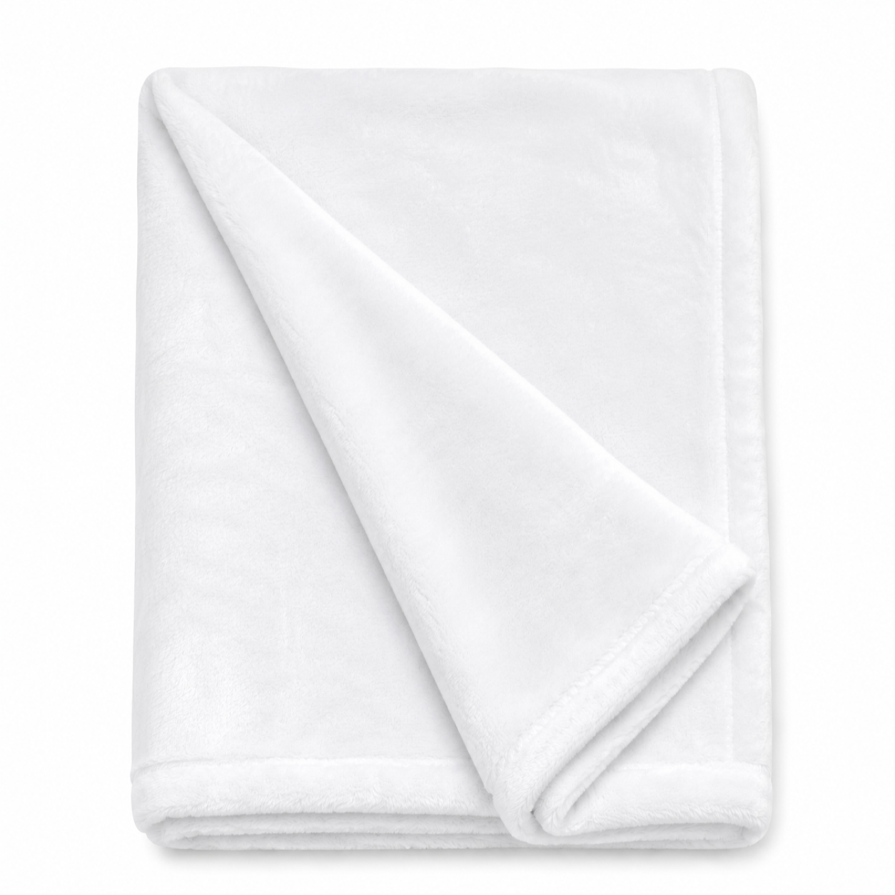 Plush White Baby Blanket