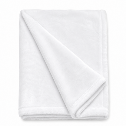 Plush White Baby Blanket