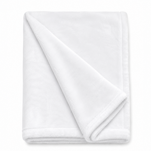 Plush White Baby Blanket