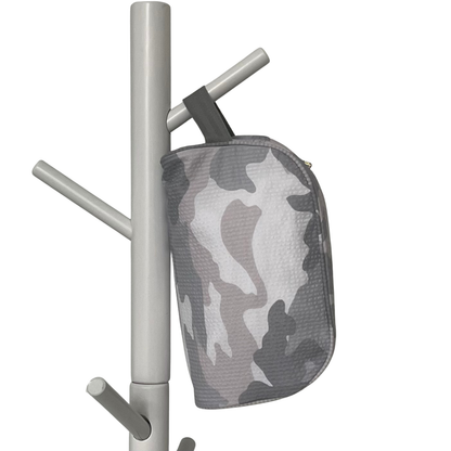 Snow Camo Seersucker Stowaway Bag
