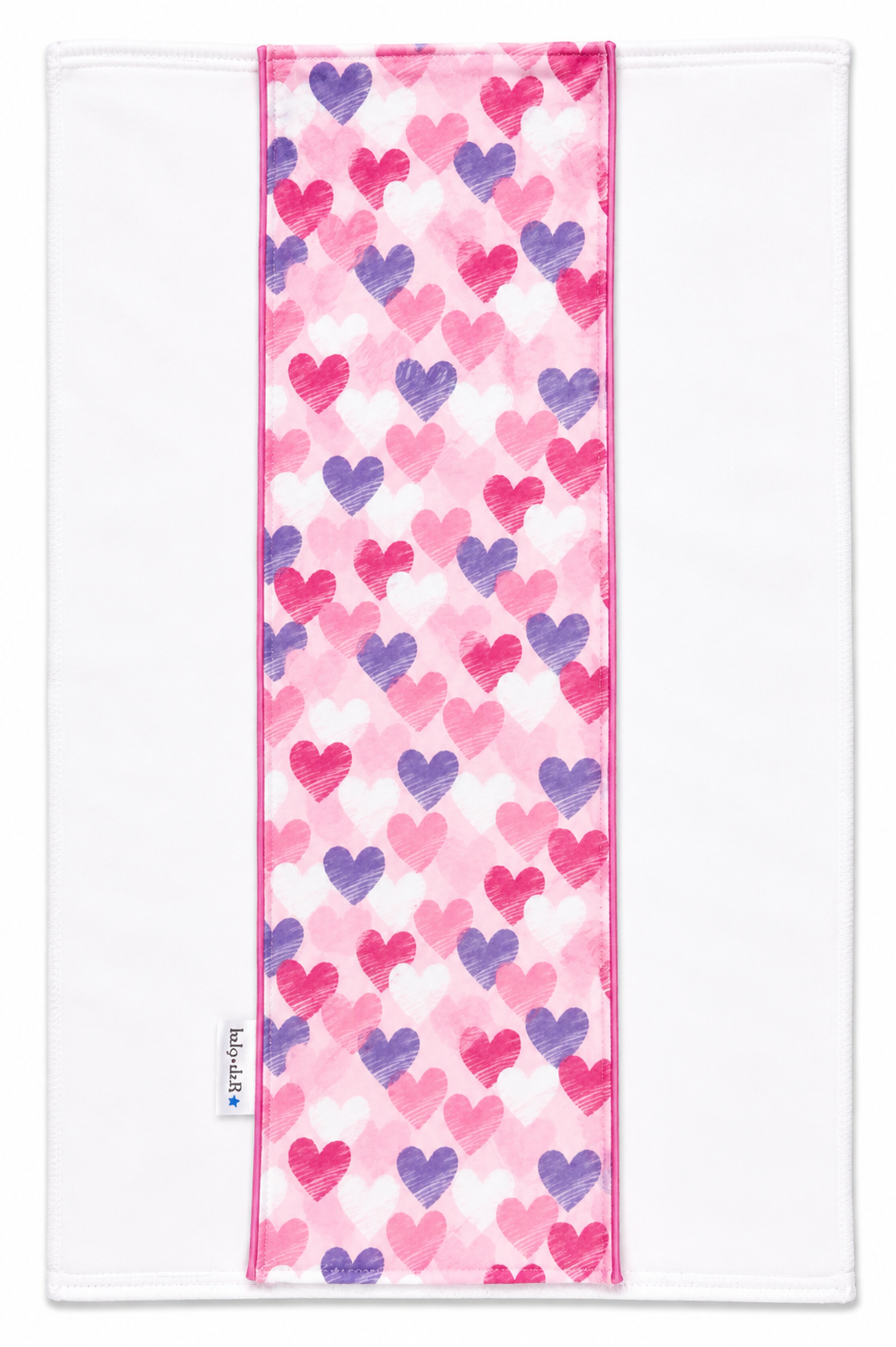 Doodle Hearts Burp Cloth