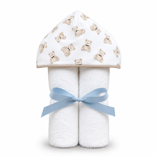 Bowtie Teddy Hooded Towel