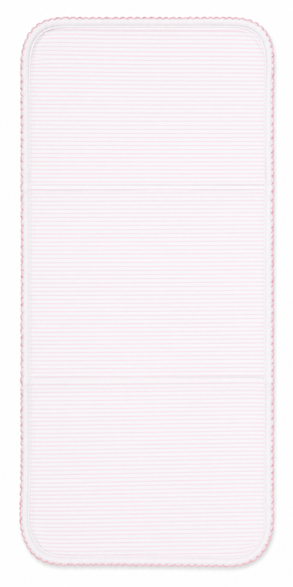 Pink Mini Stripes Burp Cloth